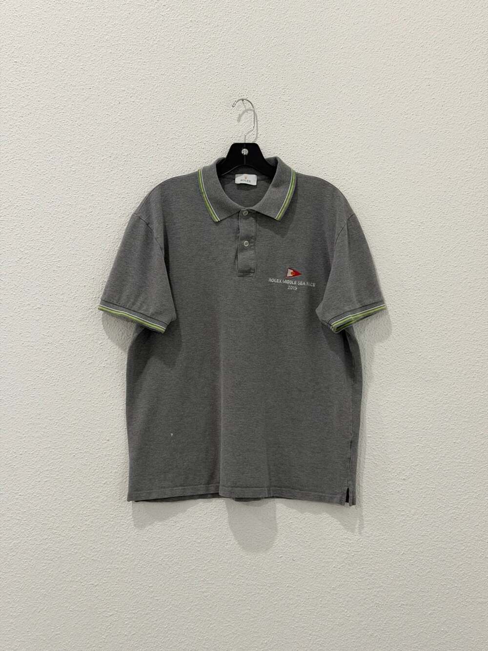 Rolex Middle Sea Race 2015 Grey Polo Shirt Size L
